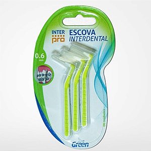 ESCOVA INTERDENTAL GREEN INTER PRO 0.6MM 6UN