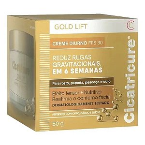 CREME CICATRICURE ANTISSINAIS GOLD LIFT DIURNO PFS 30 50G