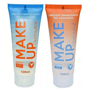 kit Sabonete Pré e Pós Maquiagem Make Up Dermytrat 100ml