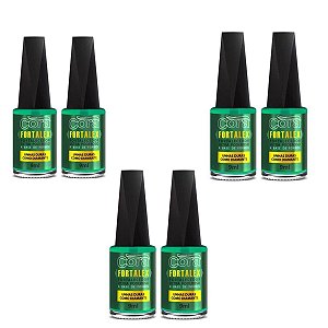 ESMALTE CORA FORTALEX 9ML COM 06 UNIDADES