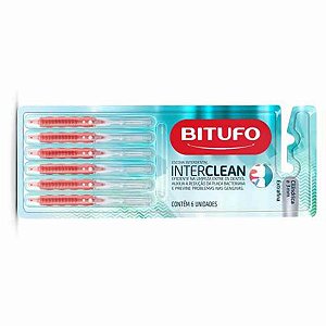 ESCOVA INTERDENTAL BITUFO INTERCLEAN CILINDRICA 3MM 06UN VM