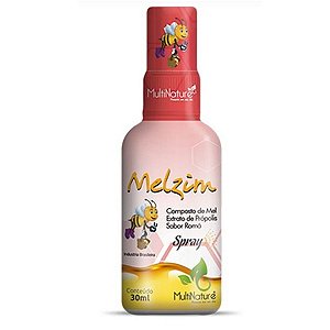 SPRAY MELZIN COMPOSTO MEL E PROPOLIS SABOR ROMA 30ML