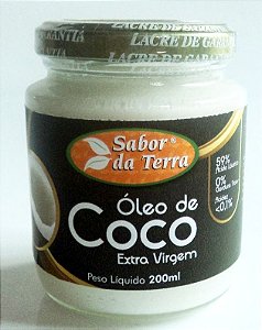 Óleo de Coco Extra Virgem Sabor da Terra 200ml