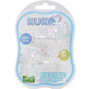 BICO MAMADEIRA KUKA SILICONE REDONDO C/ 2 REF: 5025