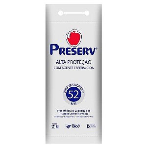 PRESERVATIVO ALTA PROTECAO ESPERMICIDA C/ 6