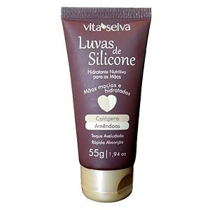 LUVAS DE SILICONE VITASEIVA COM COLAGENO E AMENDOAS 55G