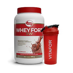 WHEY FORT 3W VITAFOR (COQUETELEIRA BRINDE) - 900G