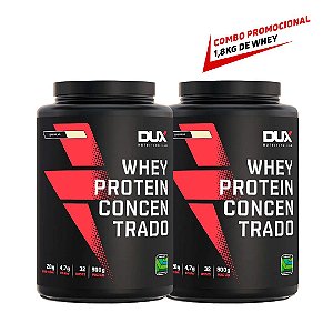 COMBO DUX - 2x WHEY CONCENTRADO 900G (1,8KG TOTAL)