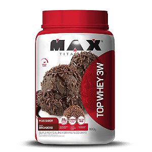 TOP WHEY 3W (MAIS SABOR) MAX TITANIUM - 900G