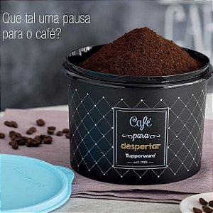 Tupper Caixa Café Bistrô 700g - Preto