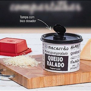 Tupper Redondinha Queijo Ralado 500ml - Branco
