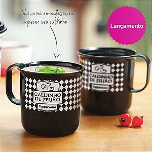 Caneca Caldinho de Feijão 350ml - Preto