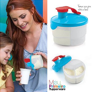 Dosador de Leite em Pó - Branco e Azul