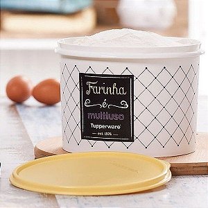 Tupper Caixa Farinha Bistrô 1,8 Kg - Amarelo