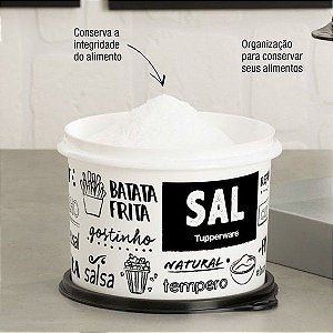 Tupper Caixa Sal PB 1,0 Kg - Branco
