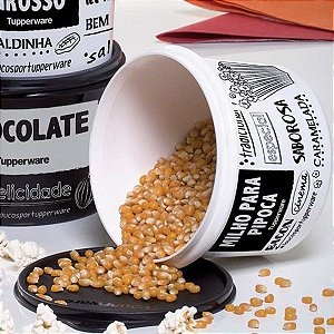 Tupper Caixa Milho para Pipoca 1 Kg - Branco