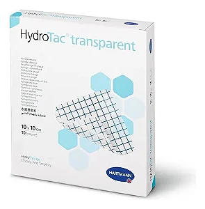 Curativo de Hidrogel HydroTac Transparente 10x10cm - UN - Hartmann REF: 685906