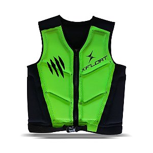 Colete Neoprene Homologado V Xfloat ENZO Verde Limão
