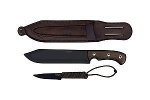 Conjunto Facas FR2 de Mato - Carbono - Elmo Cutelaria