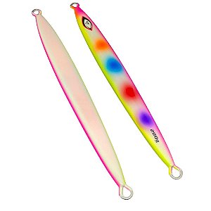 Isca Artificial Jig Ahi Fishing By M&W 200gr Cor Palhacinho Glow