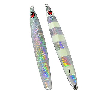 Isca Artificial Jig Ahi Fishing By M&W 200gr Cor Prata Glow