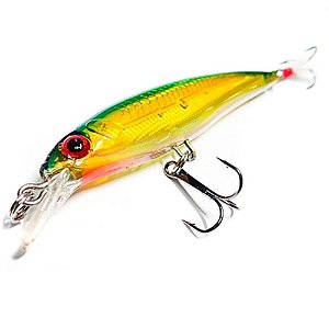 ISCA MINNOW MEIA AGUA DEYU 9CM 8GR AMARELO/AZULADO