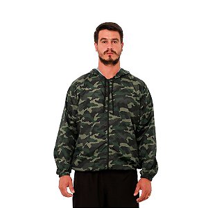 JAQUETA CORTA VENTO ORO CAMUFLADO VERDE P