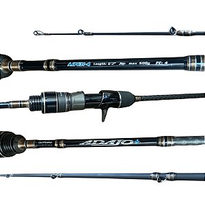 Vara Slow Carretilha Gomoku Adajo SW-PE 4 jig até 500gr Storm