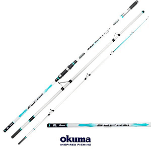 VARA MOLINETE PRAIA OKUMA SUPRA SURF 4,20 TUBULAR