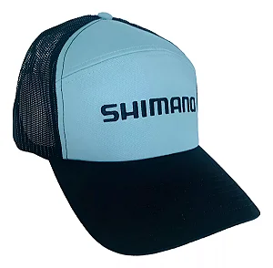 BONE SHIMANO AZUL PRETO  LOGO PRETO