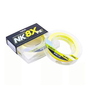 LINHA MULTIFILAMENTO NK 8X 0.16mm 200m  AMARELA - MARURI / BY NAKAMURA