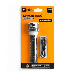 LANTERNA RECARREGÁVEL KRIPTON NTK 1500 LUMENS