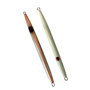 Jig Tarpon 135g Laranja / Holográfico / Glow LDK