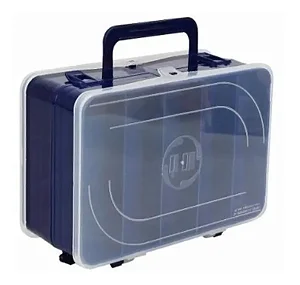 Estojo triplo P/ Isca HI 21 Divisorias ET-21-A Cor: Azul