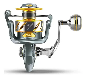 Molinete Kastking Kapstan Elite Spin 8000 - Cinza/dourado