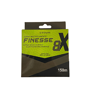 LINHA MULTIFILAMENTO 8X FINESSE Nº1.0 0.16mm 20lb- 150mt