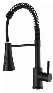 Torneira Gourmet Monocomando Black Matte