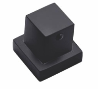 Acabamento Quadrado Para Registro De Gaveta Ou Pressão Padrão Deca De 16 Estrias Em Metal Preto Fosco