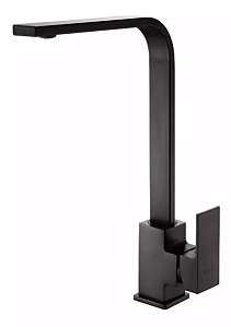 Torneira  Monocomando Gourmet Preta 360 Graus