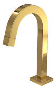 TORNEIRA LAVATÓRIO SLIM BAIXA FRIA DOURADA KITBATH CYGNUS