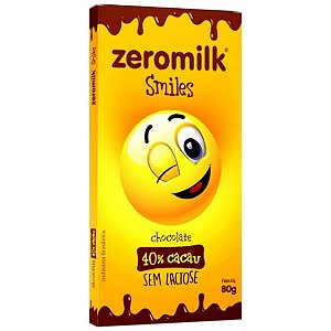 CHOCOLATE ZEROMILK SMILES PURO 40% CACAU - TABLETE 80G