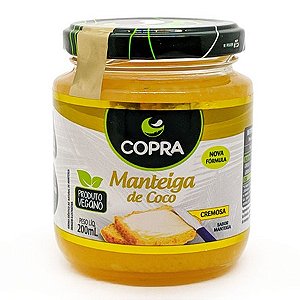 MANTEIGA DE COCO SABOR MANTEIGA 200ML