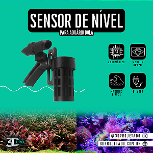 Sensor De Nível de Água - automático P/ Aquário Marinho ou Doce - Para Aquário Bola