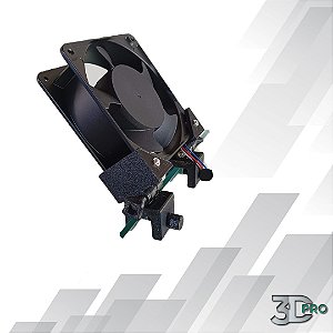 Cooler/Fan 12cm (120x120x38mm) bivolt 110V/220V com suporte ARTICULADO para Aquário Marinho / Plantado