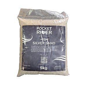 Silver Sand Pocket River 5Kg- Areia Fina Cosmetica - 1mm
