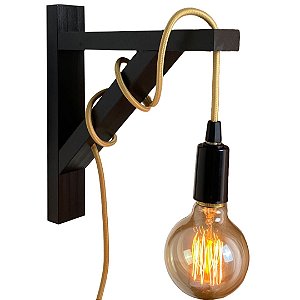 Luminária Francesa Preta