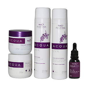 Kit Acqua Uva Hidratante + Matizador + Óleo