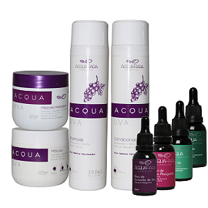 Kit Acqua Uva Hidratante + Matizador + Óleos