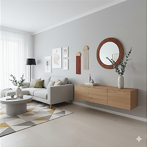 Espelho Decorativo Redondo Rustico