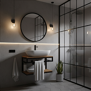 Gabinete Industrial para Lavabo